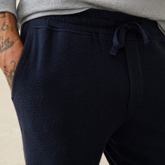 Faherty Sweater Joggers Heathered Black Twill Size XXL sweat pants - Picture 6 of 16